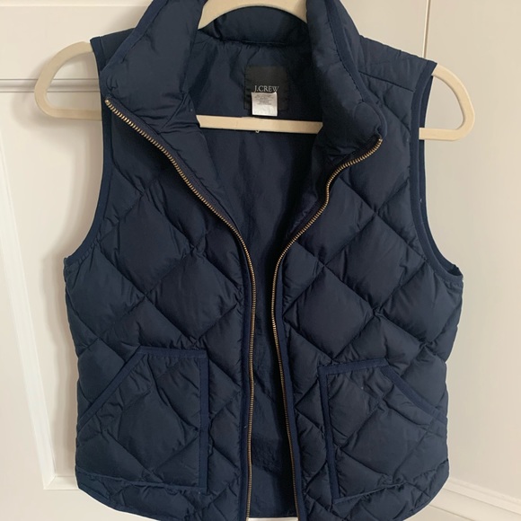 J. Crew navy puffer vest - Picture 1 of 2
